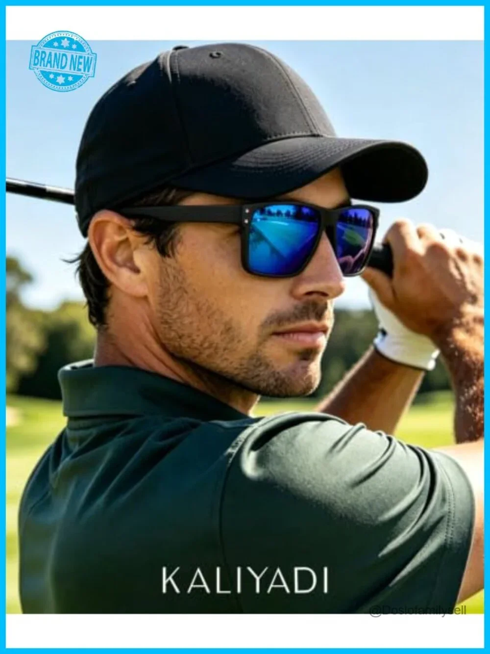 Polarized Sunglasses Unisex Retro Square Frame UV Protection Fishing Driving